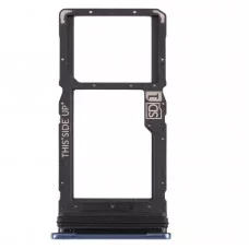 SIM Card Tray + Micro SD Card Tray for Motorola Moto G100 (Blue) 